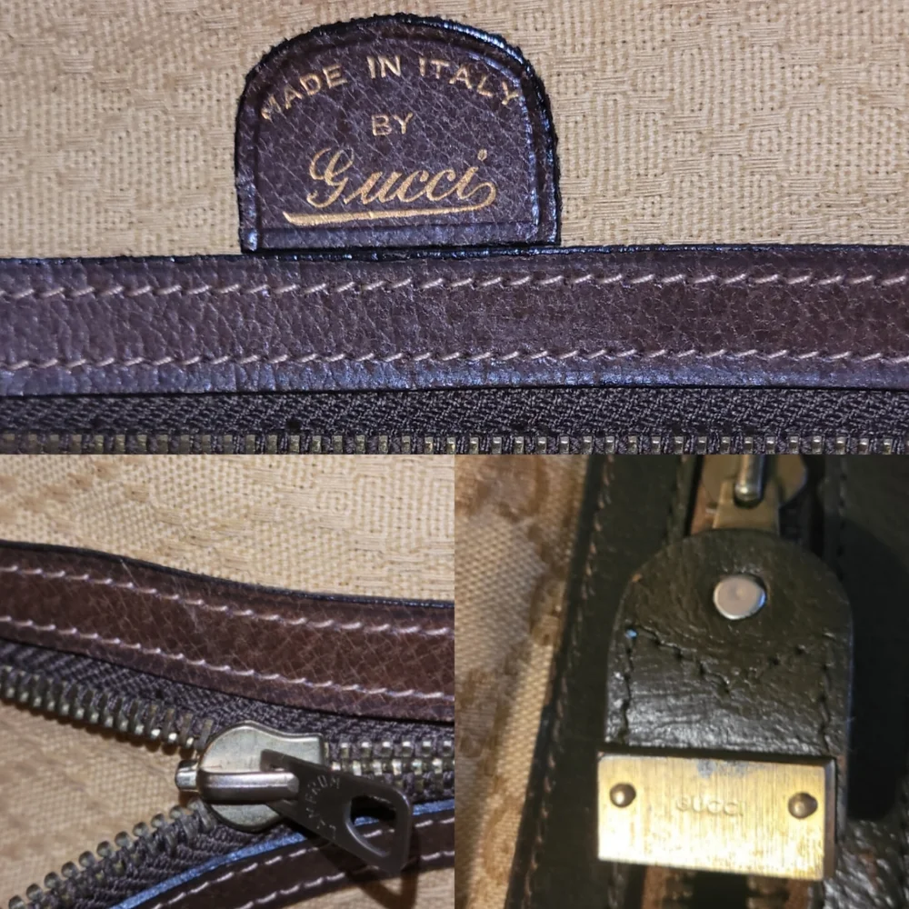 GUCCI GG CANVAS XL CARRY ON TRAVEL WEEKEND Duffle Gym BAG VINTAGE 1960 AUTHENTIC - Picture 4 of 14